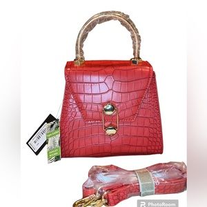 BADGLEY MISCHKA CROSSBODY RED NEW